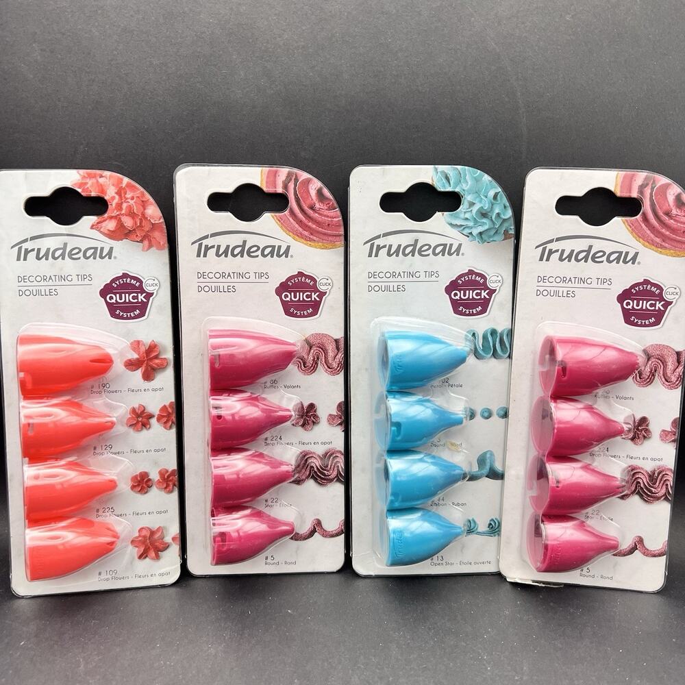 Trudeau decorating tip set QUICK System 190 129 225 109 86 224 22 5 102 3 44 13
